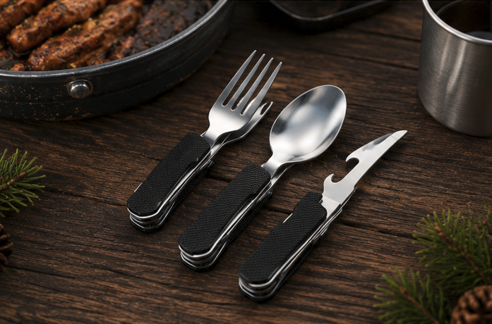 Foldable Camping Utensil Combo - Image 2