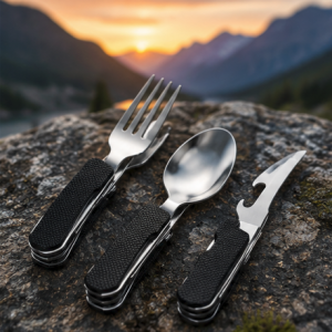 Foldable Camping Utensil Combo